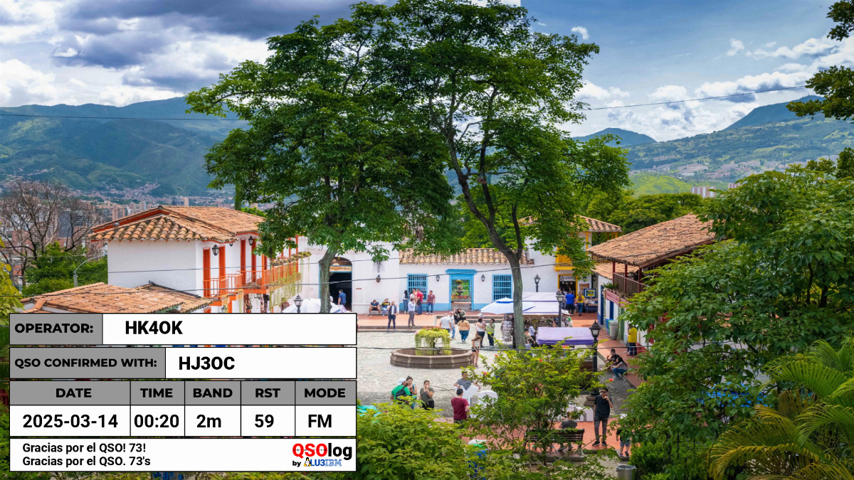 QSL generada con QSOlog.ar