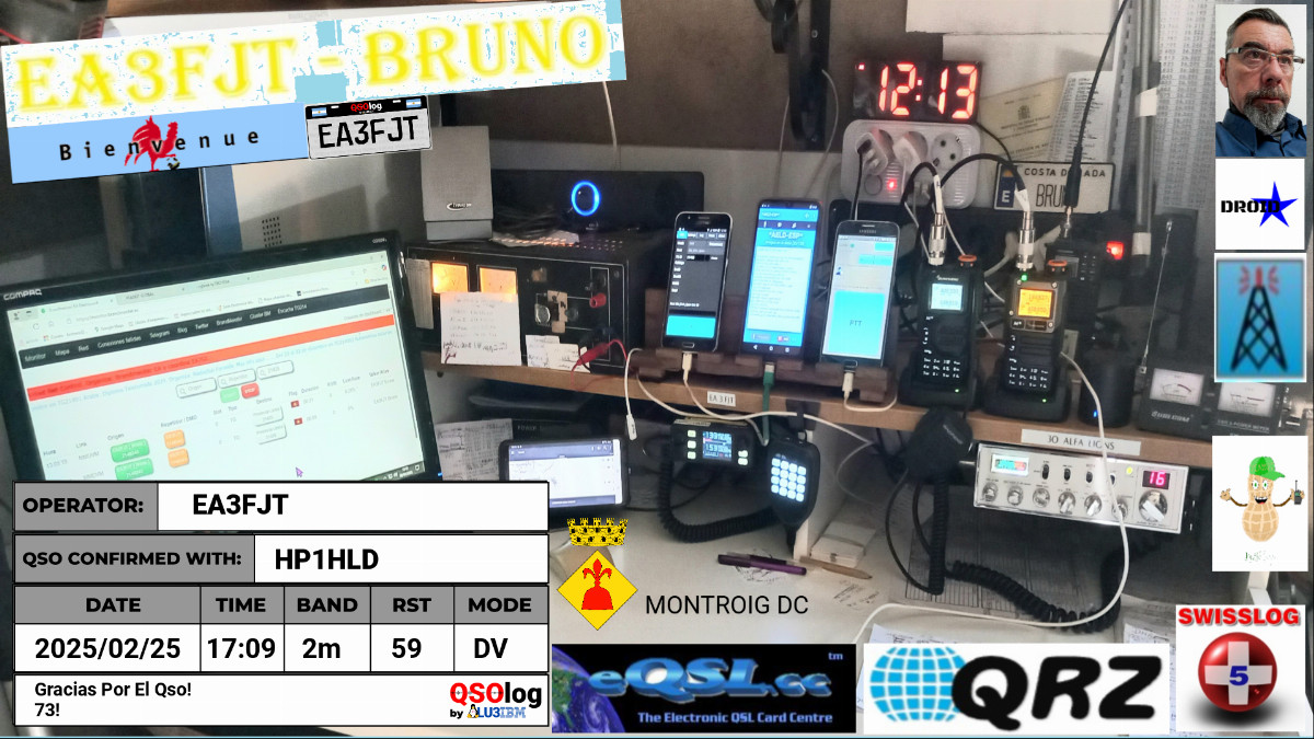 QSL generada con QSOlog.ar