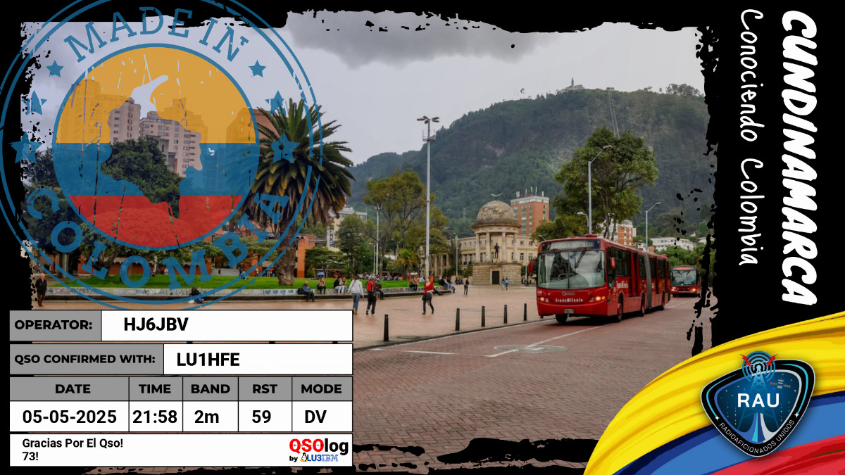 QSL generada con QSOlog.ar