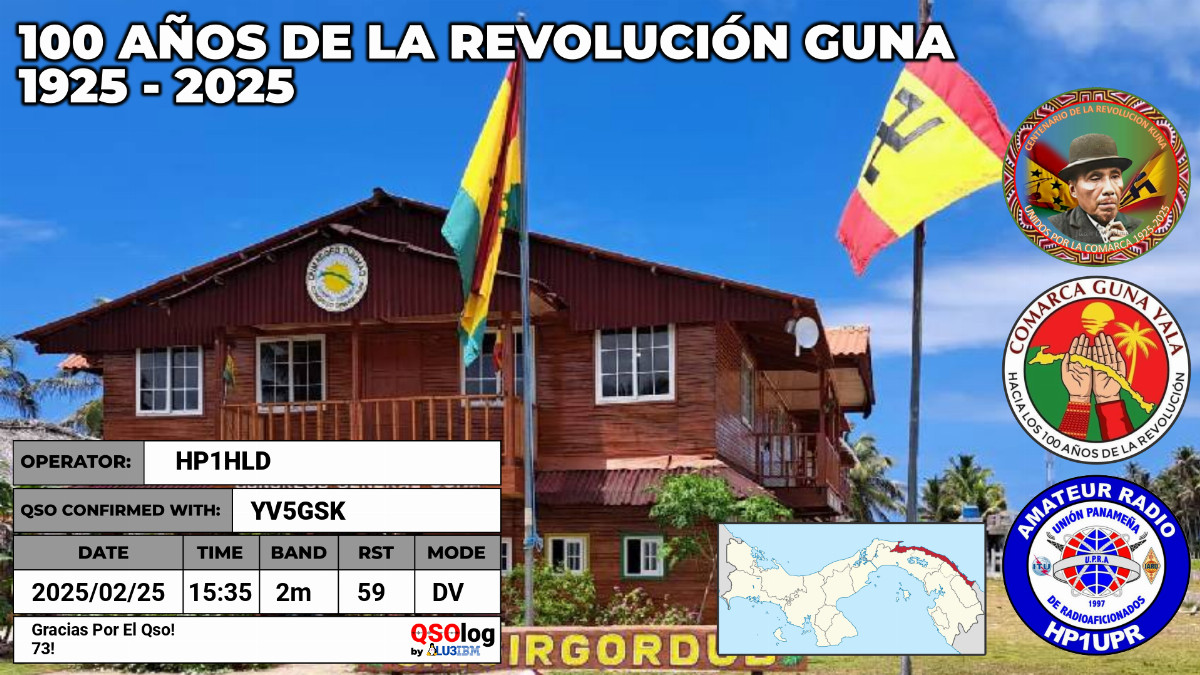 QSL generada con QSOlog.ar