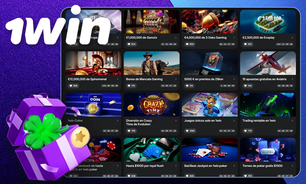 Bonificaciones y promociones en 1Win