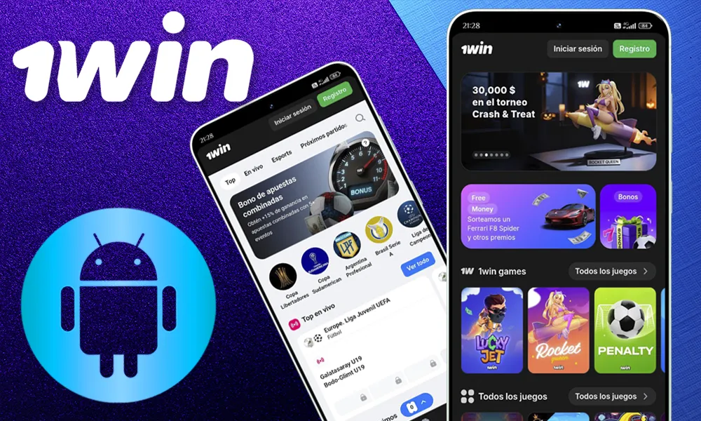 Aplicación 1Win en tu dispositivo Android