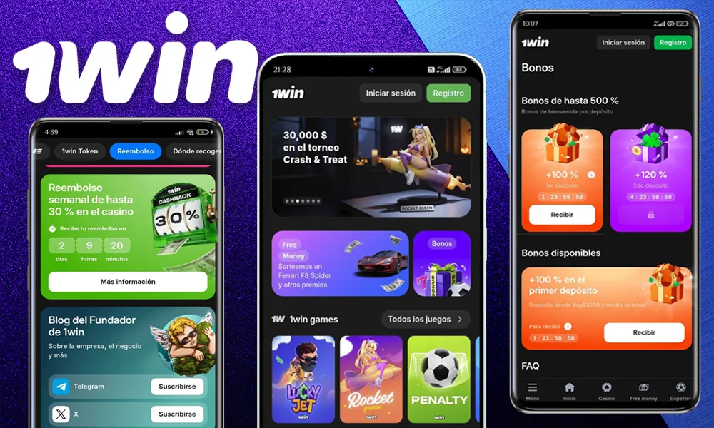 Juego móvil en 1Win